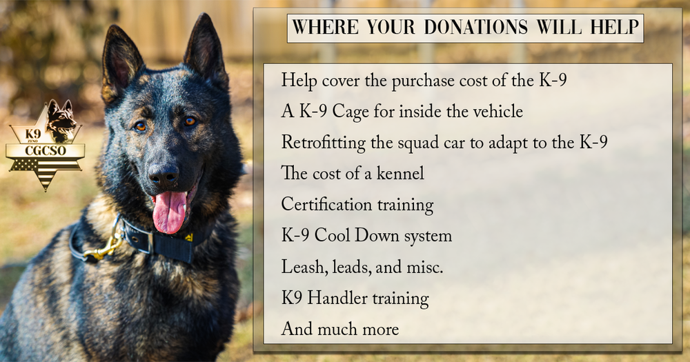 K-9 Donation Goals