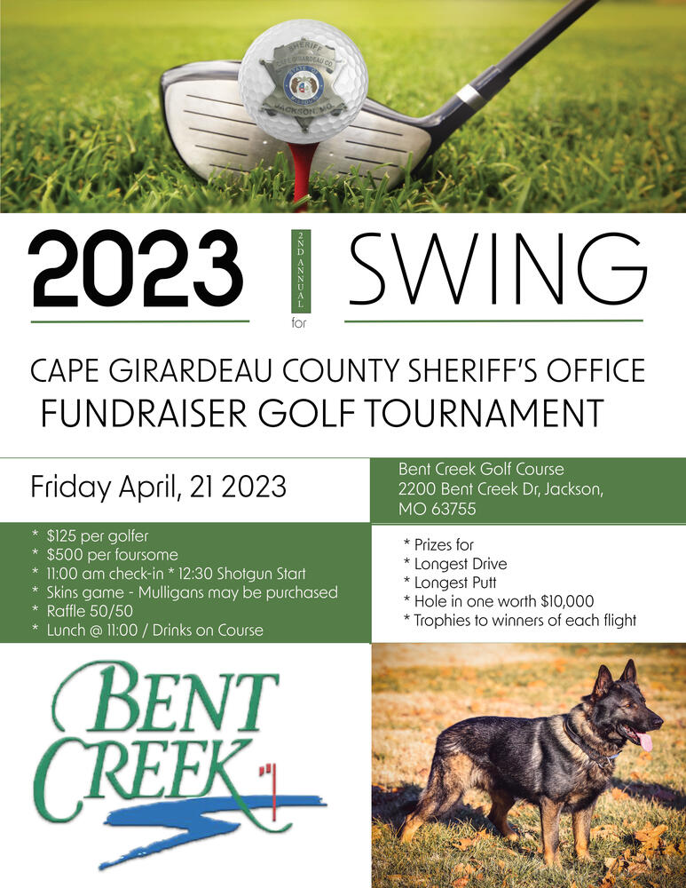 Golf fundraiser signup information