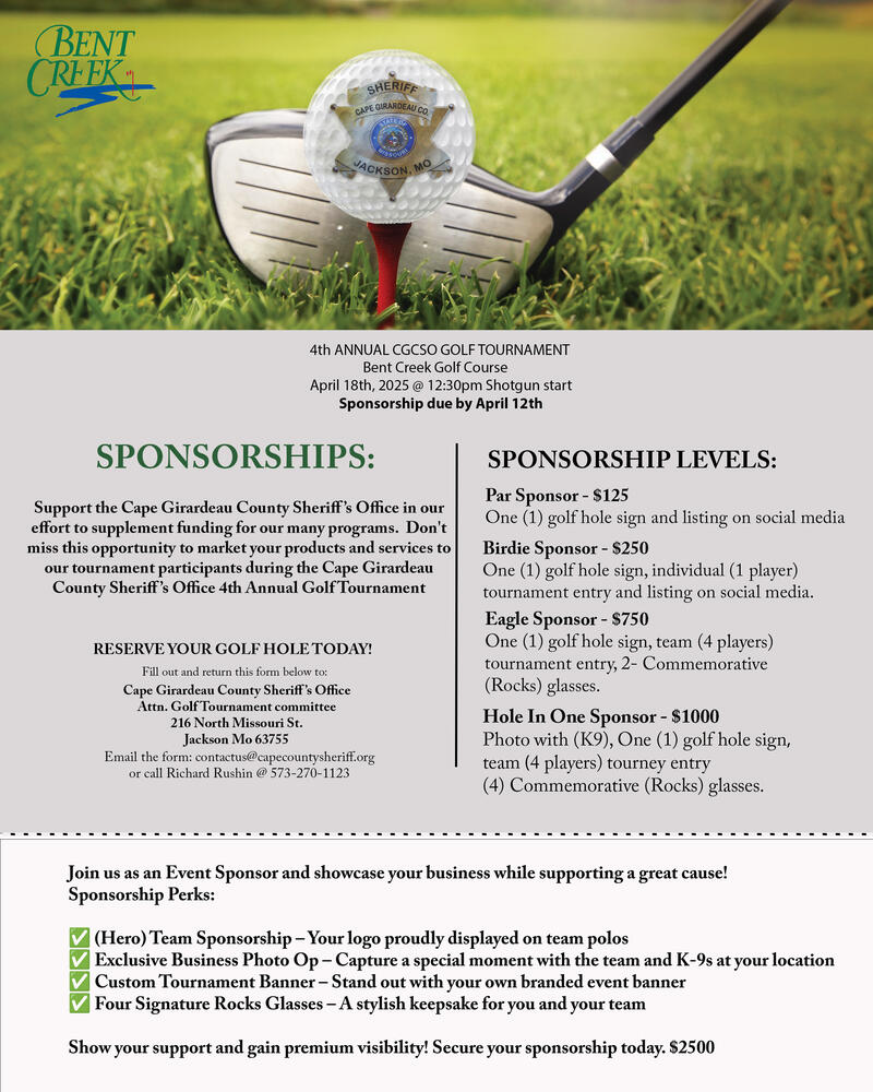 sponsorship golf form 